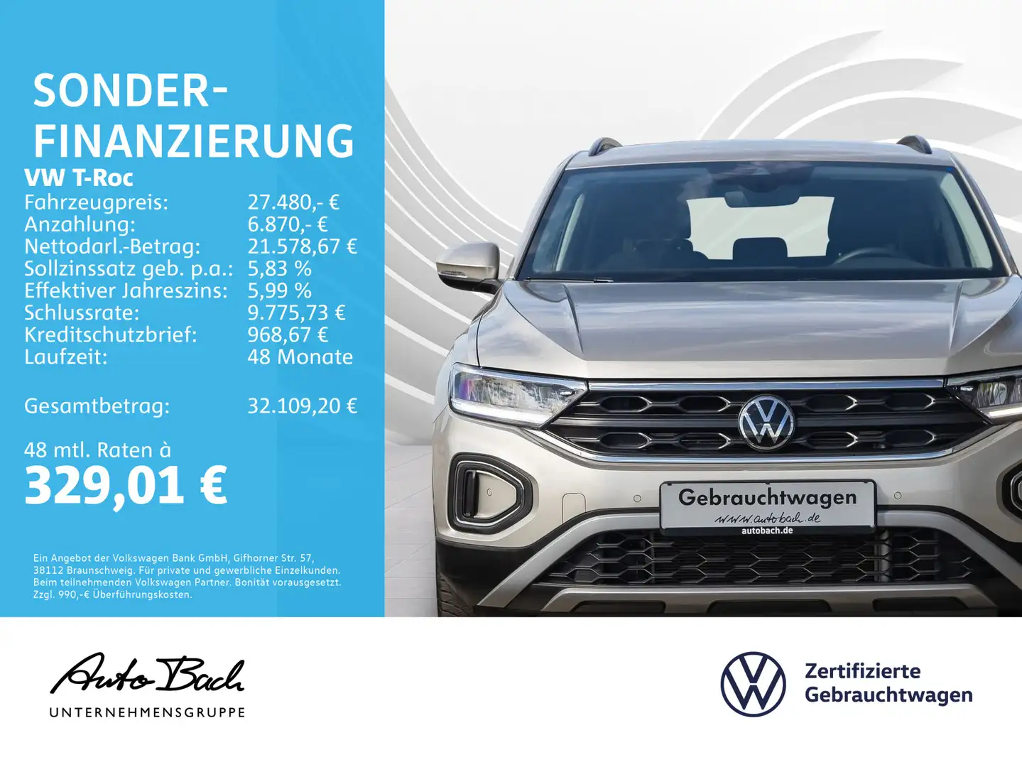 Volkswagen T-Roc 1.5 TSI "MOVE" DSG Navi LED Digital Cockpi Silber - 2