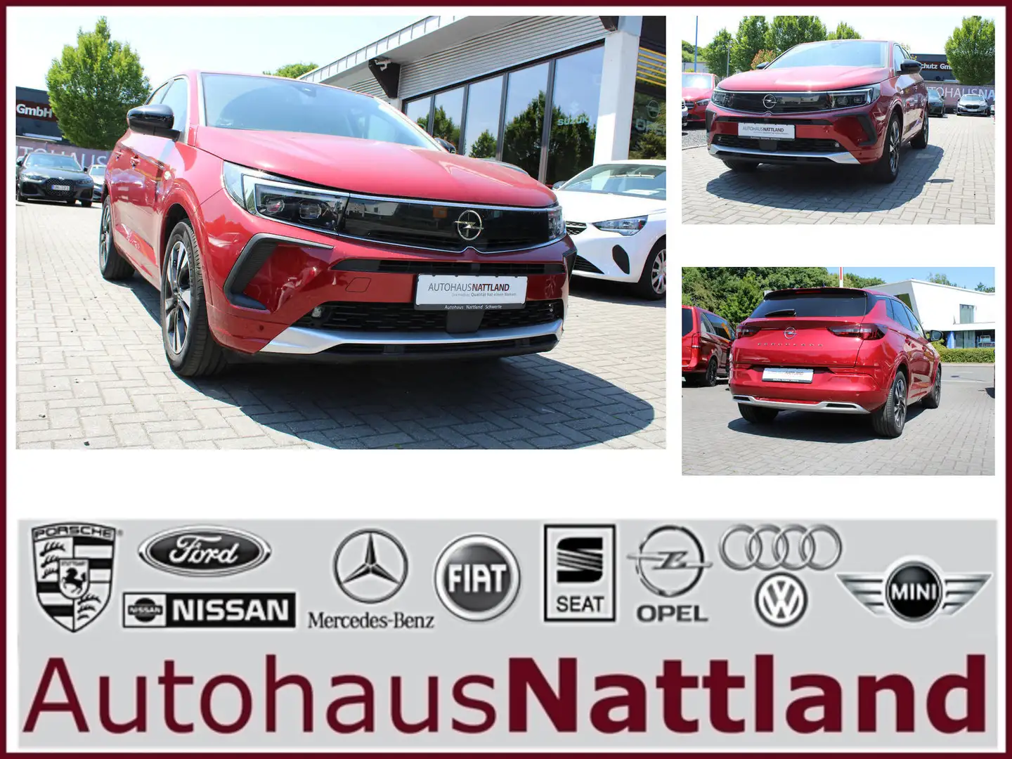 Opel Grandland X Business Elegance RFK Navi Leder LED Rosso - 1