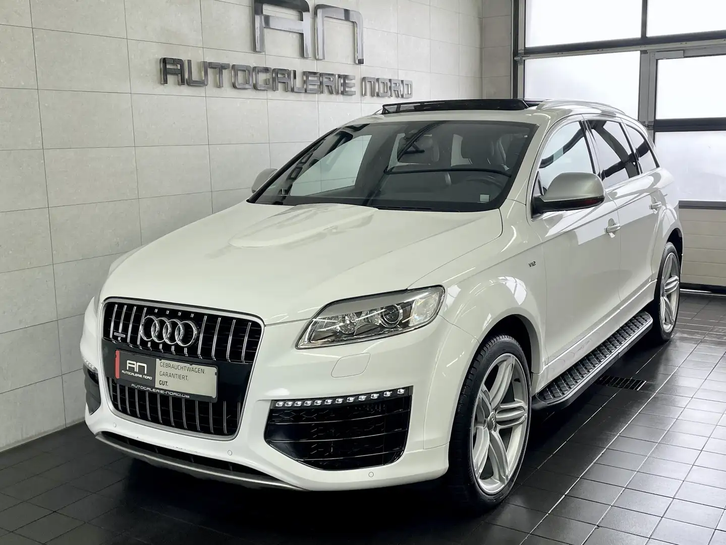 Audi Q7 6.0 TDI V12 Top-Zustand+Open-Sky+ACC+B&O Blanc - 2