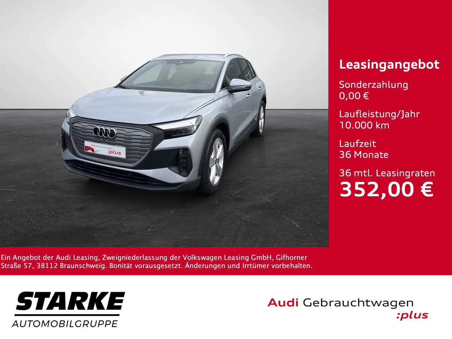 Audi Q4 e-tron 40 Silber - 1