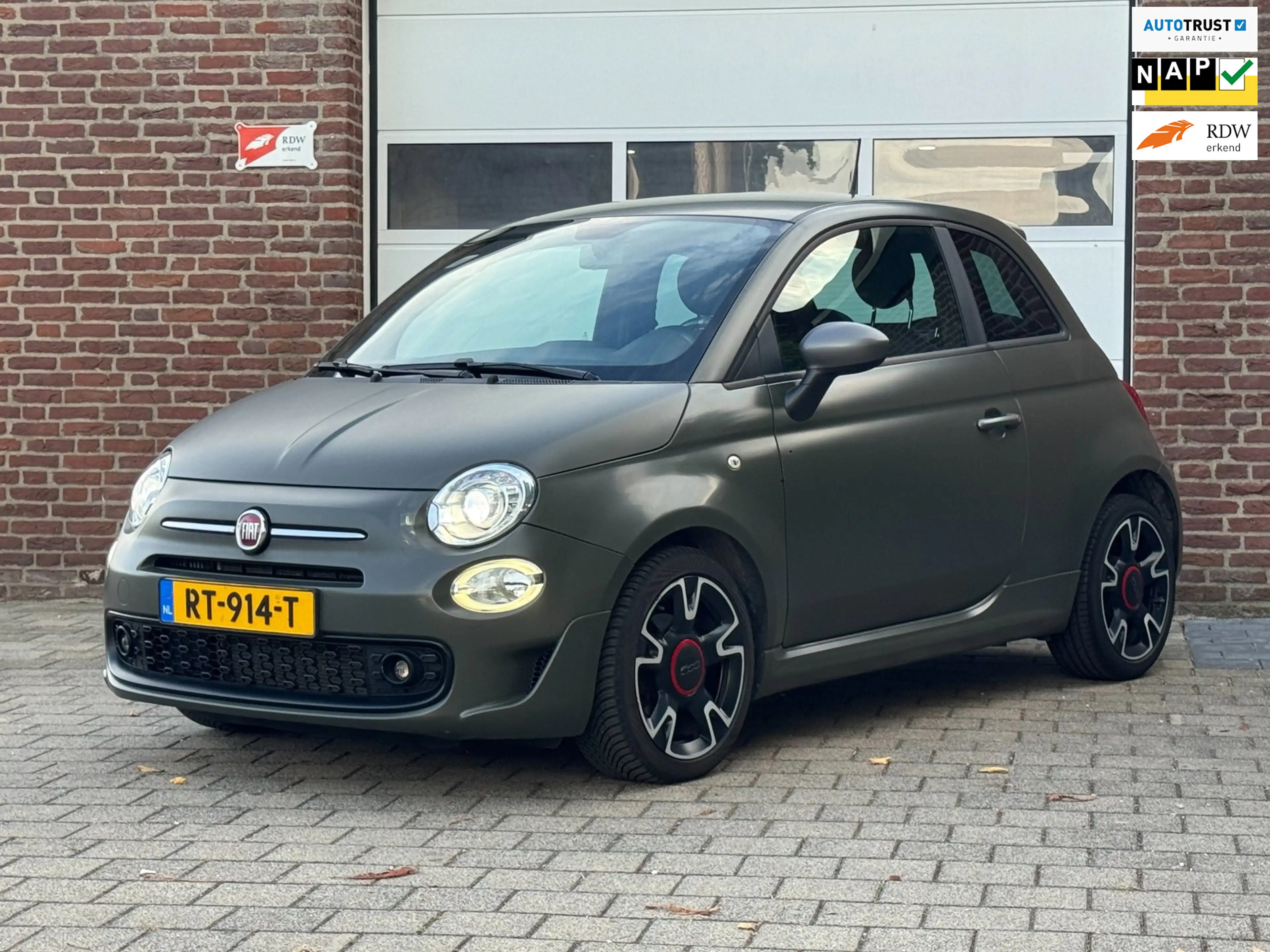 Fiat 500 0.9 TwinAir Turbo Sport|Mat-Groen|Beats|NAP|