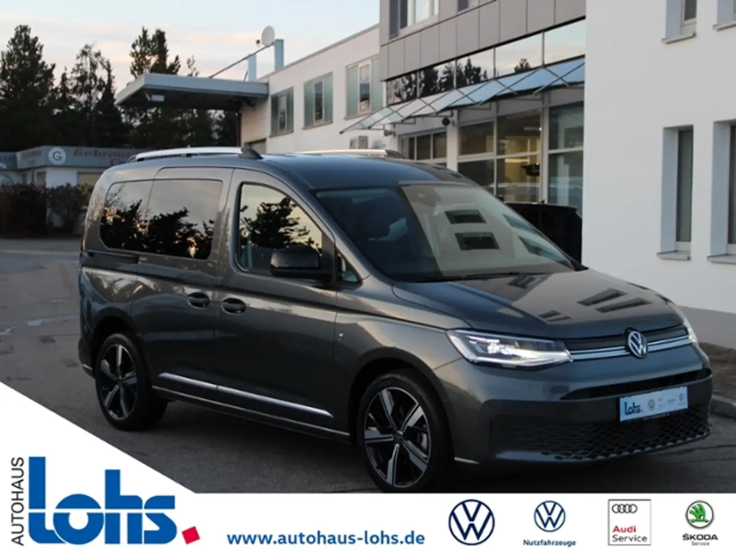 Volkswagen Caddy 2.0 TDI Standh. Style KLIMA LED NAVI ALU Grau - 1
