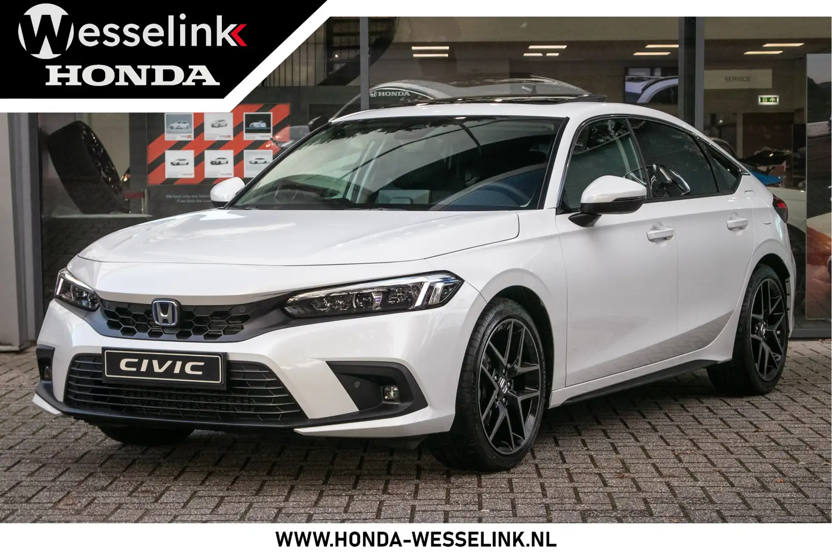 Honda Civic 2.0 e:HEV Advance - Cons. prijs rijklaar | Schuifd Wit - 1