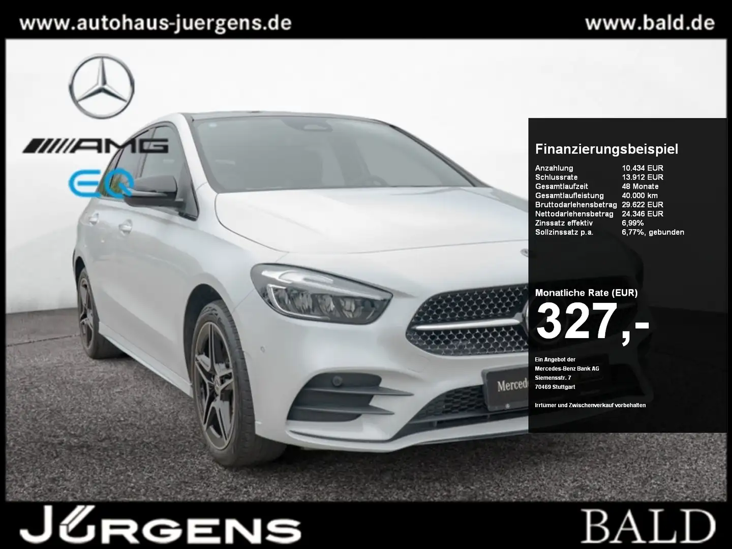 Mercedes-Benz B 250 e AMG-Sport/LED/Pano/Cam/EASY-P/Keyl/18' Weiß - 1