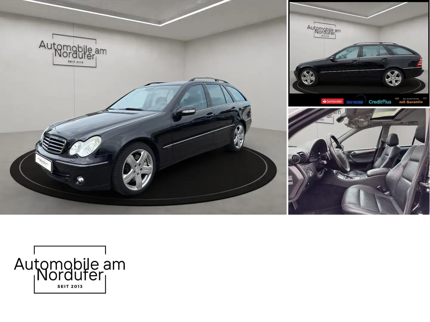 Mercedes-Benz C 280 T-2Hand-Scheckheft-Schiebedach-AHK-Leder-Navi-Xeno Černá - 2