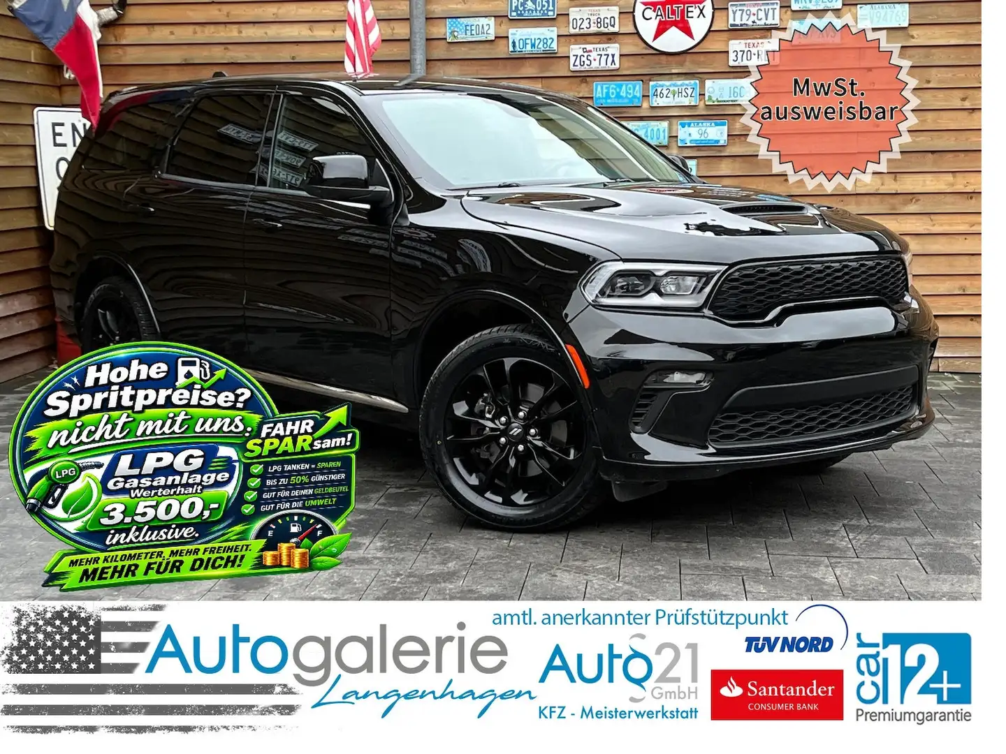 Dodge Durango 5,7L R/T AWD 6 S. LPG AHK SZH Alpine Schwarz - 1