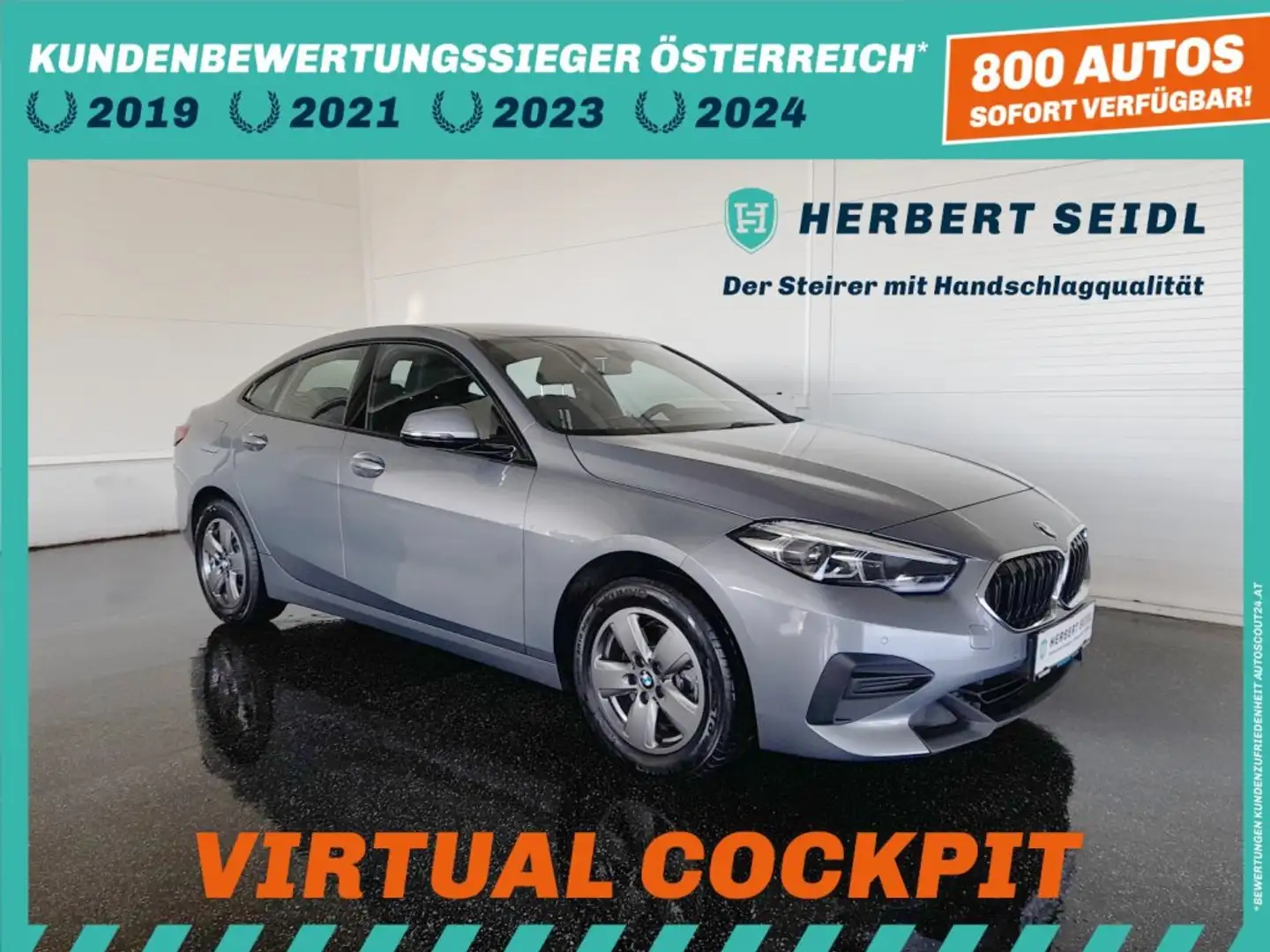 BMW 216 Gran Coupe Aut *M-SPORT INNEN / LED ADAPTIV / LIVE COCKPIT / PROFESSIONAL / VIRTUELL / NAVI* Grau - 1
