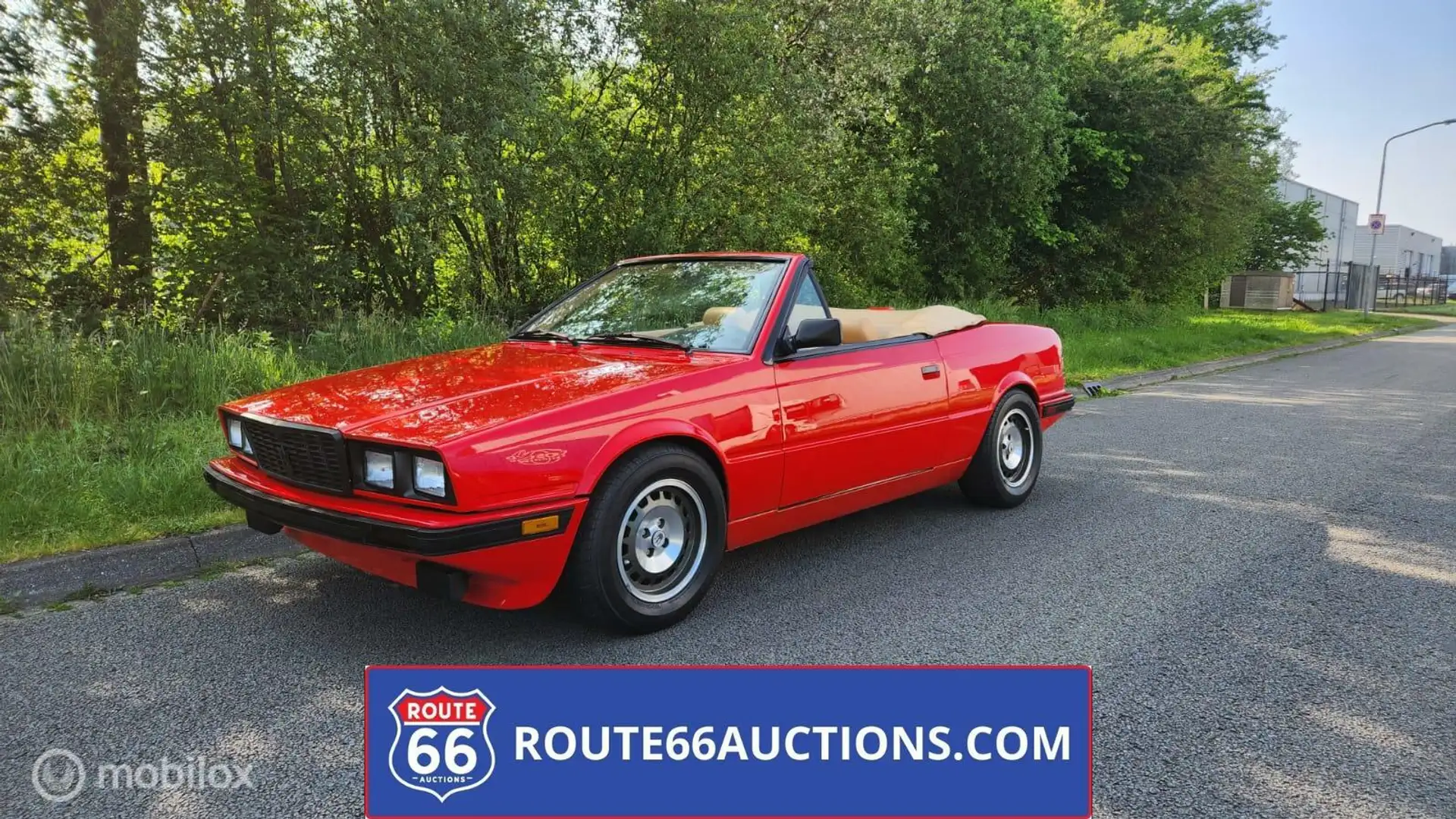 Maserati Biturbo cabriolet 1987 | Route 66 Auctions Red - 1