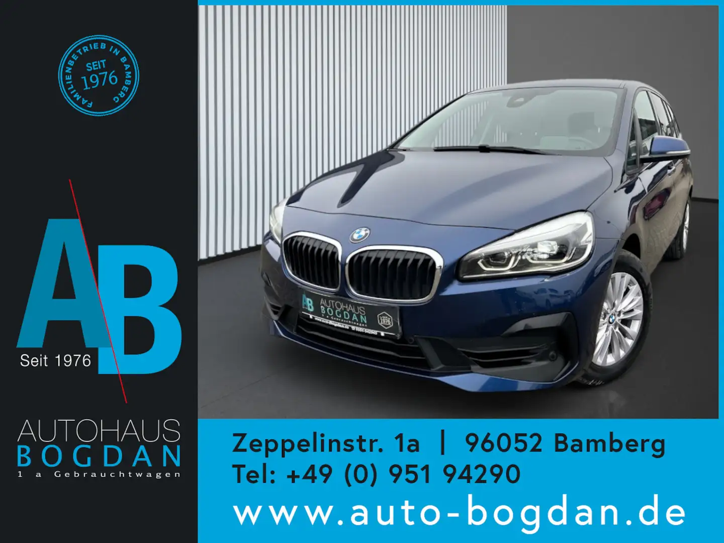 BMW 218 Advantage 7-Sitzer*LED*Navi*SHZ*1.Hand Bleu - 1