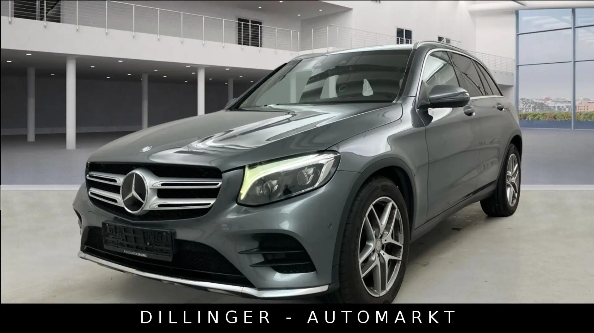 Mercedes-Benz GLC 220 d 9G 4Matic AMG Line Distr ILS AHK Navi Gris - 1
