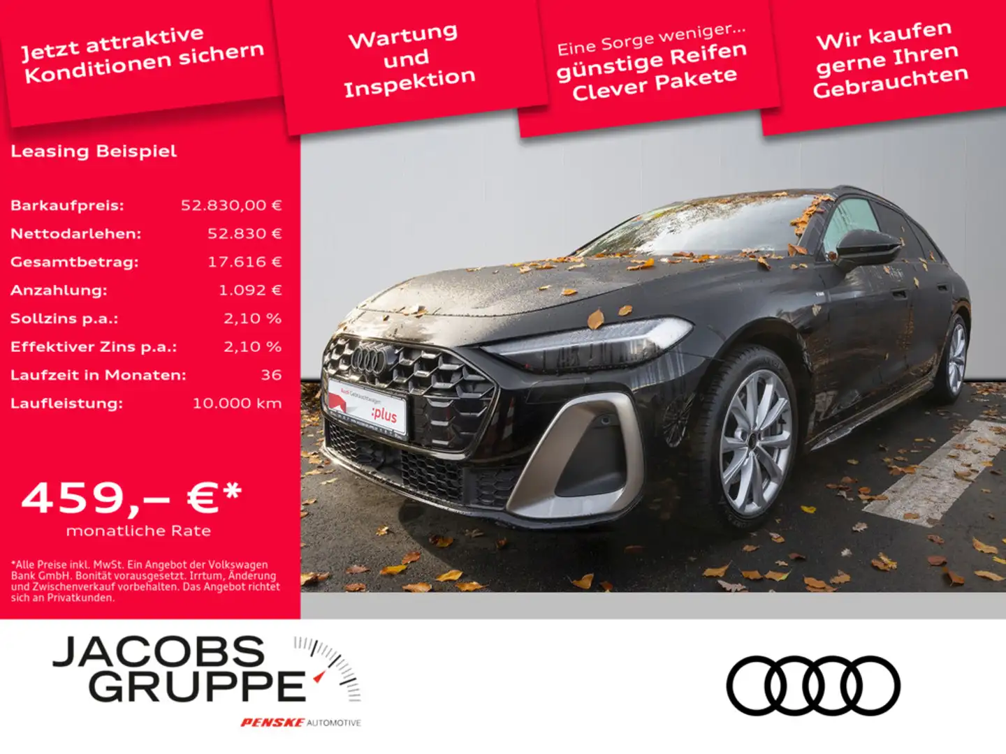 Audi A5 Avant TFSI 150 kW S-tronic edition one S line Schwarz - 1