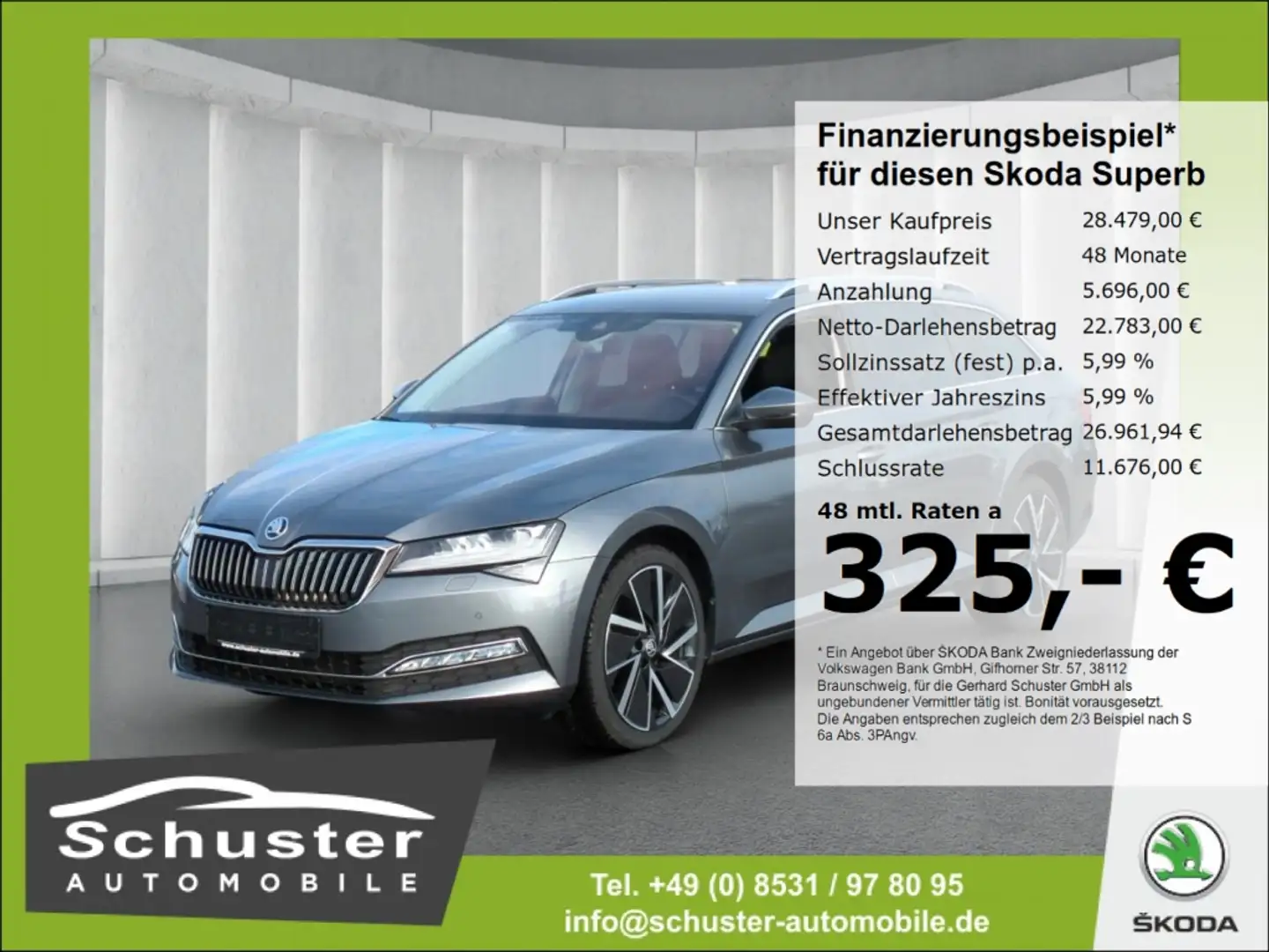 Skoda Superb Combi Style TDI*DSG ACC Matrix-LED R-Kam Gris - 1