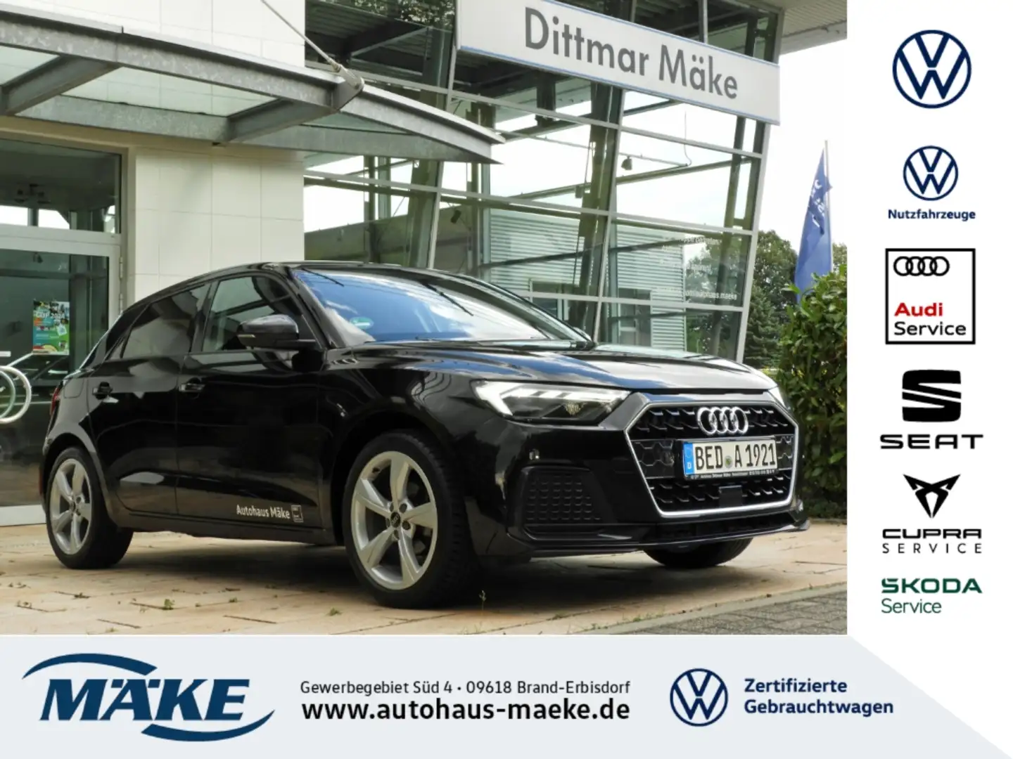 Audi A1 Sportback 25 TFSI ''advanced'' LED Navi Keyless Noir - 1