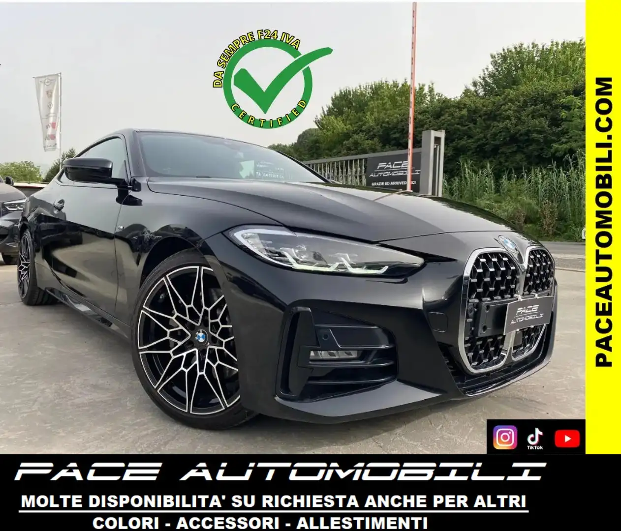 BMW 430 i MSPORT M-SPORT M SPORT F1 NAVI PDC ACC M4 19" Nero - 1