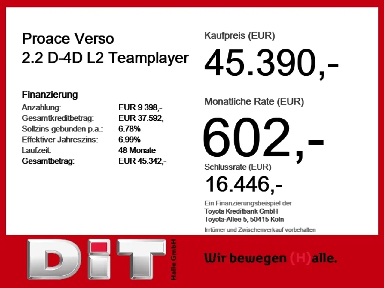 Toyota Proace 2026