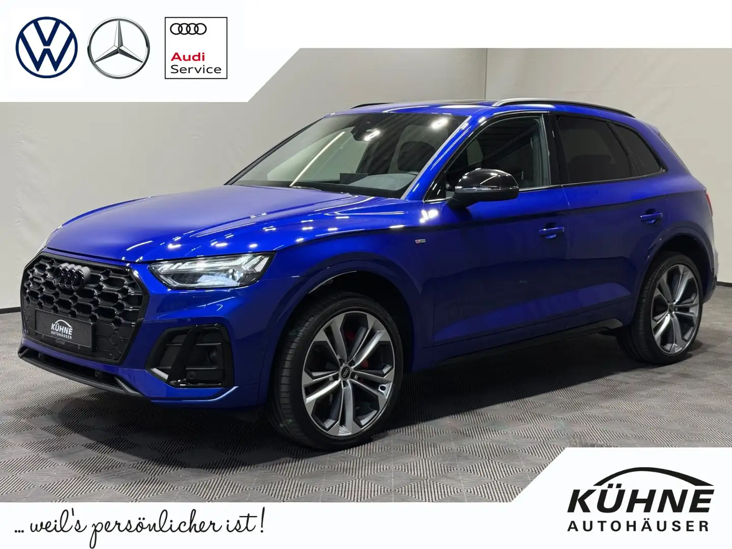 Audi Q5 2x S-Line 45 TFSI quattro | MATRIX NAVI PANO Blau - 1