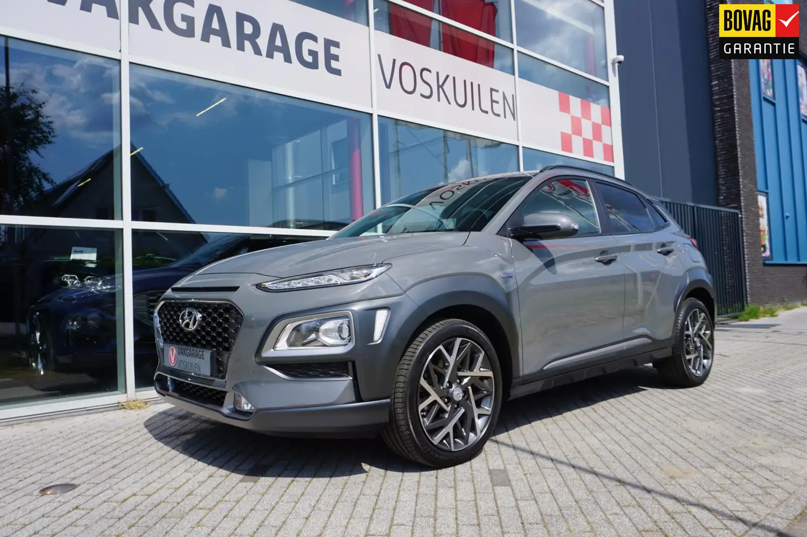 Hyundai KONA 1.6 GDI HEV Fashion Camera Dodehoek Grijs - 1