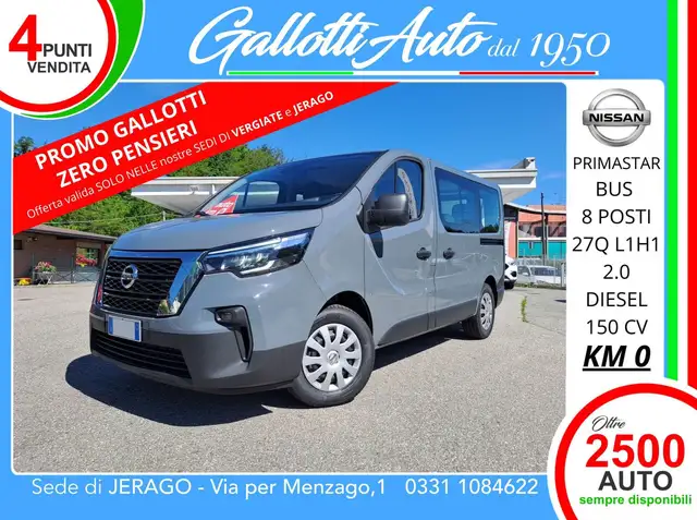 Nissan Primastar L1H1 Bus 8 POSTI+IVA-PROMO GALLOTTI Ø PENSIERI