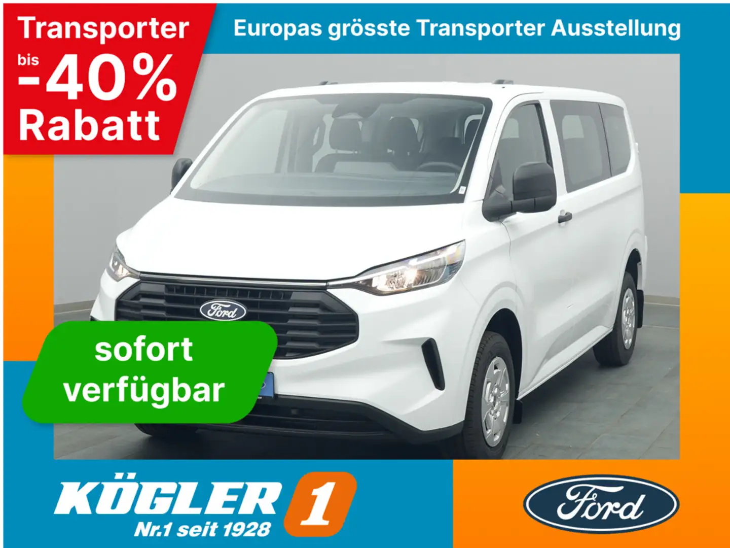 Ford Transit Custom Kombi 320 L1 Trend 136PS -19%* Weiß - 1