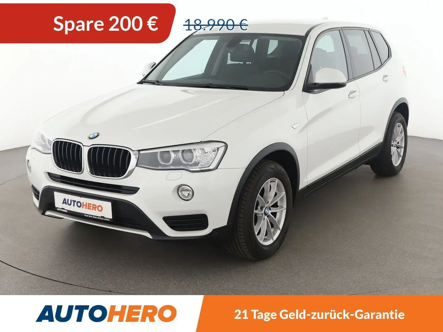 BMW X3 sDrive 18d Aut.*PDC*SHZ*TEMPO*ALU*KLIMA* Blanc - 1