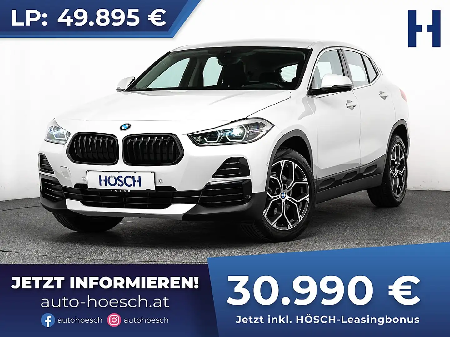BMW X2 sDrive 18i Advantage Aut. NAVI KAMERA 18 ZOLL Weiß - 1