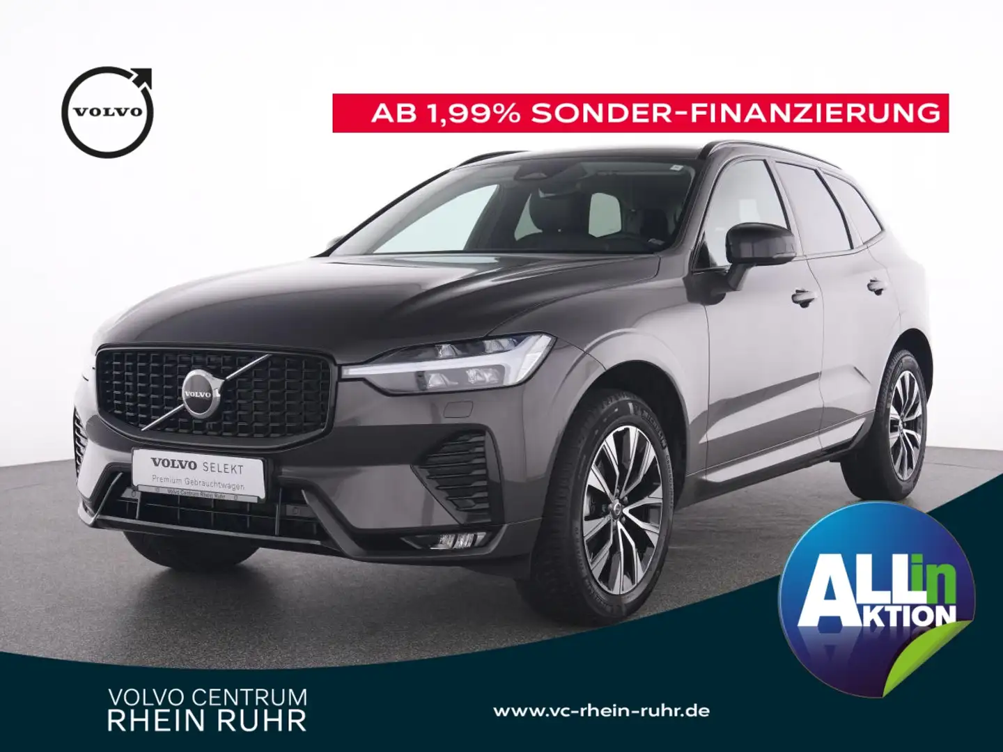 Volvo XC60 B4 Plus Dark+AHK+PANO+SHZ+LENKRADHZ+MEMRY+ Grau - 1