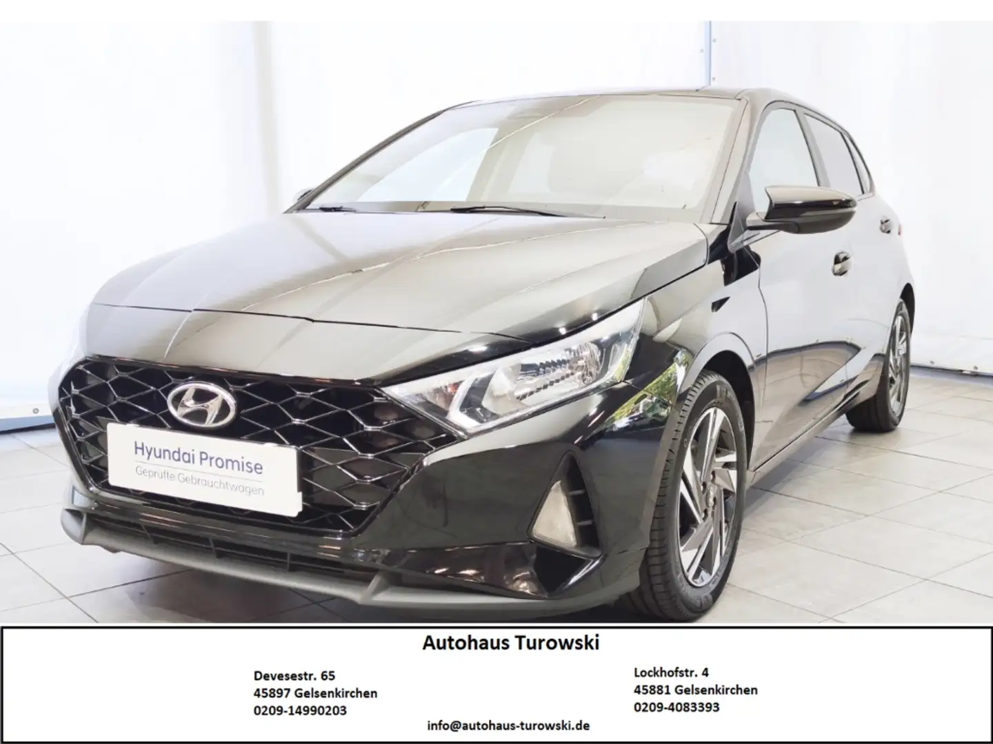 Hyundai i20 1.0 T-GDI EDITION 30 Apple CarPlay Android Auto SH Schwarz - 1