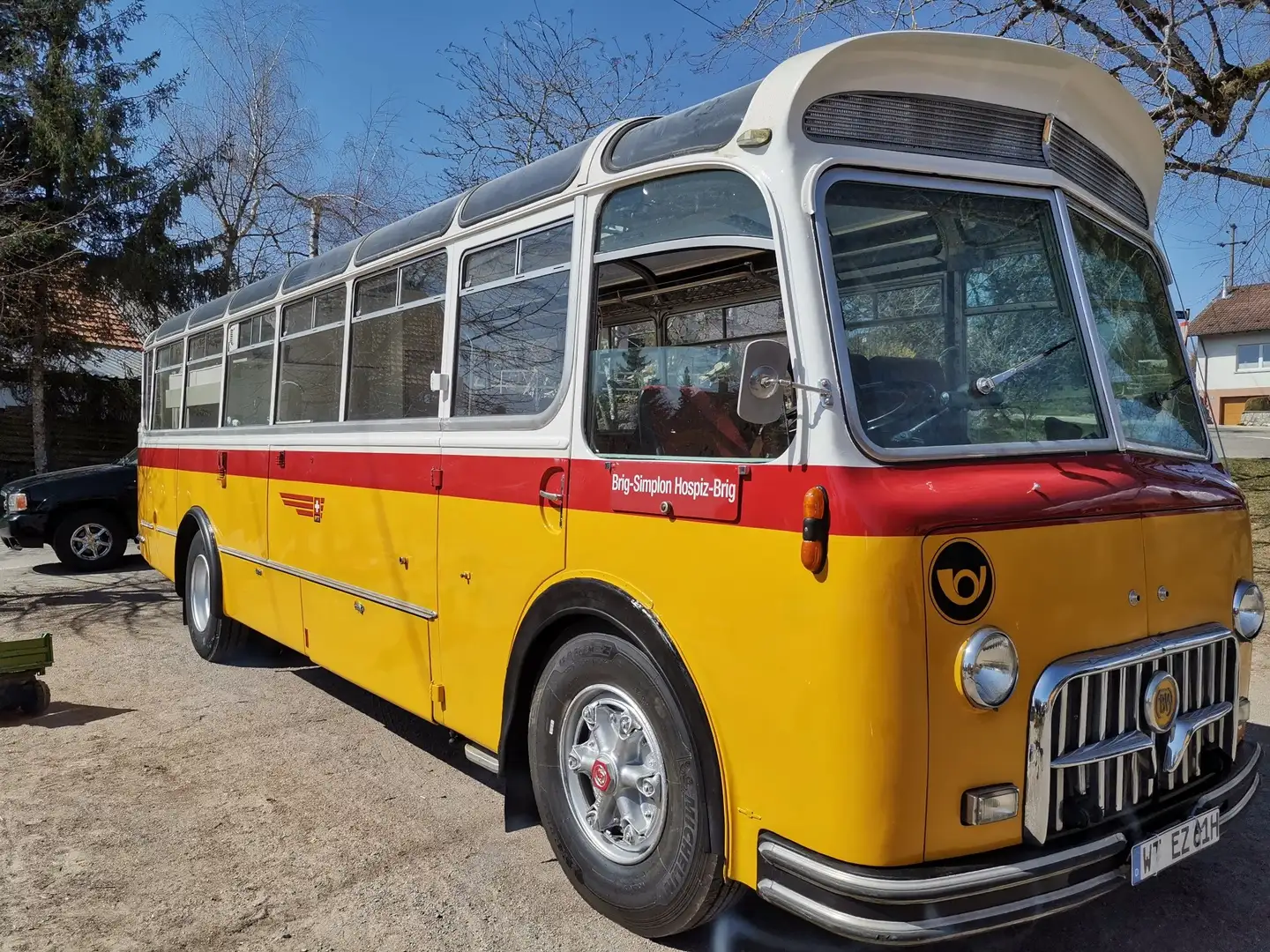 Oldtimer Saurer FBW Wohnmobil 1961 Gelb - 1