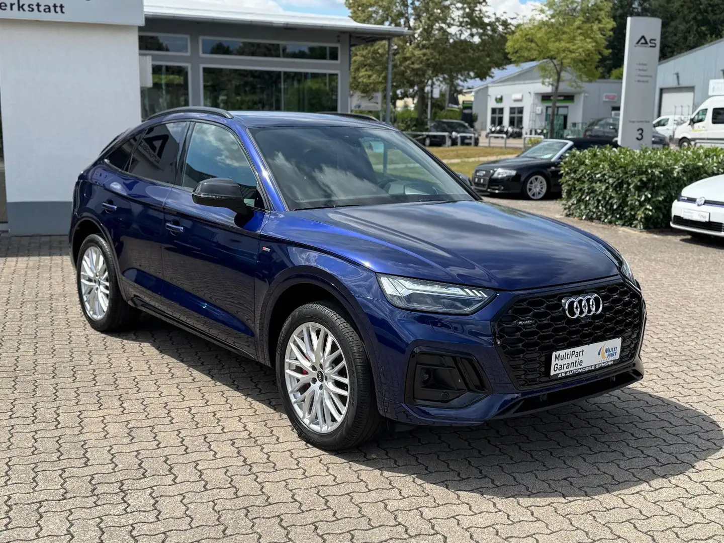 Audi Q5 Sportback 50 TFSI e quattro S line Matrix B&O Blauw - 1