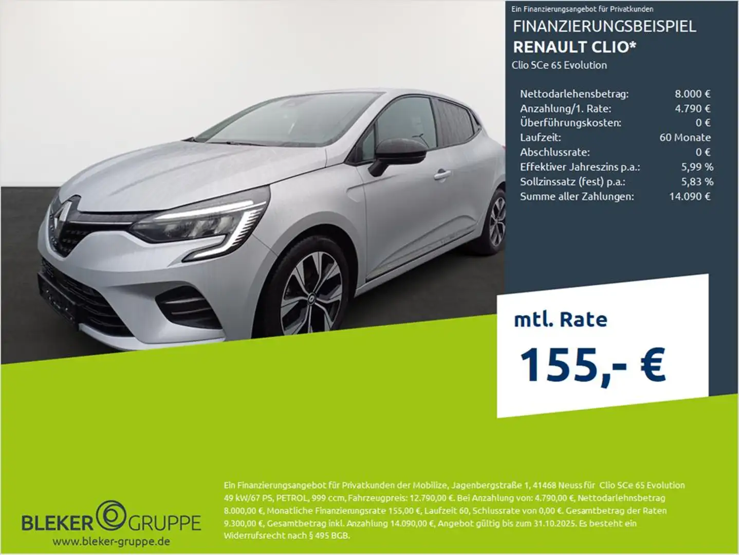 Renault Clio Clio V Evolution Grau - 1
