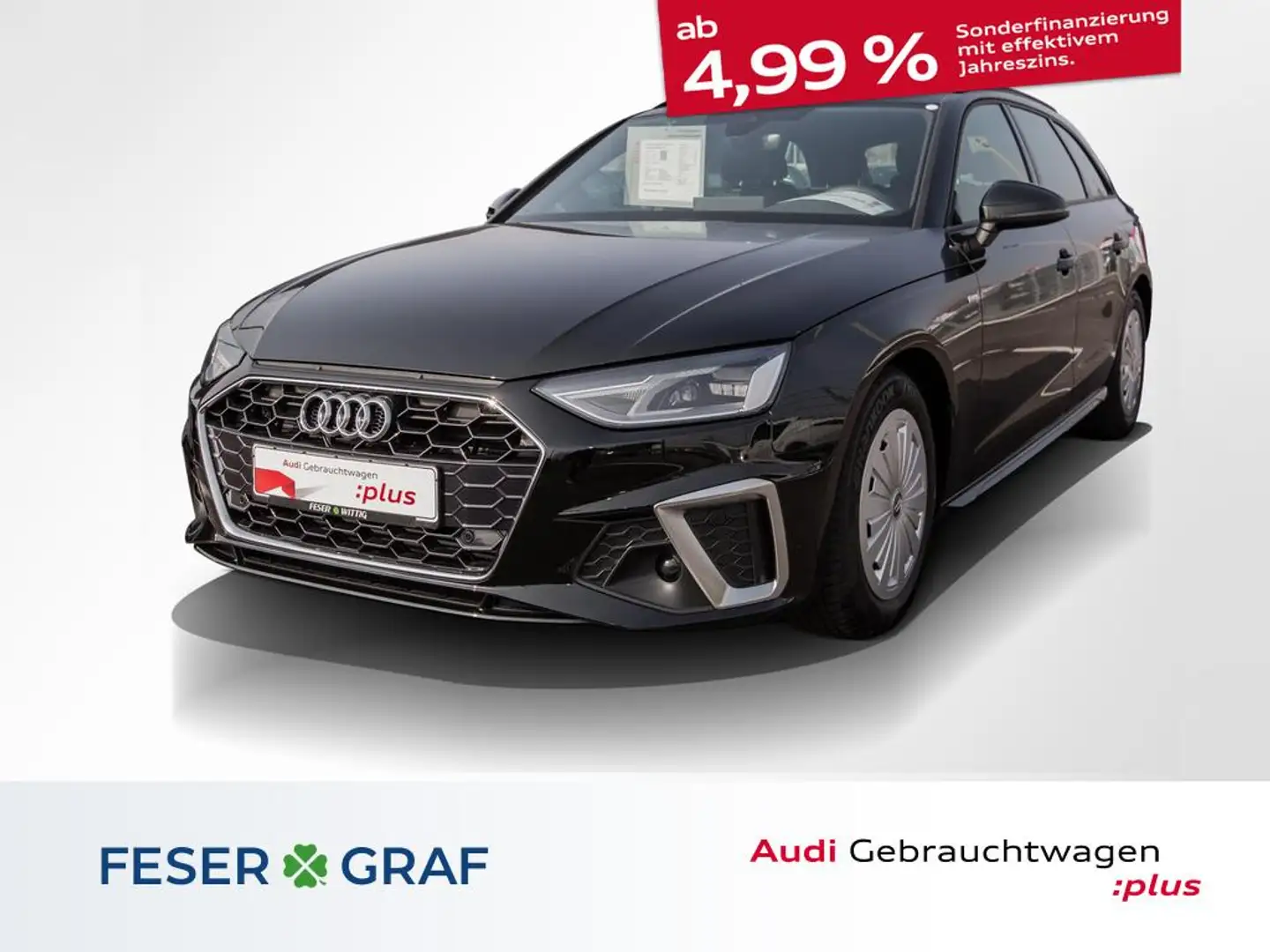 Audi A4 Avant 35 TFSI S-line S tronic,LED,Navi+,VC Schwarz - 1
