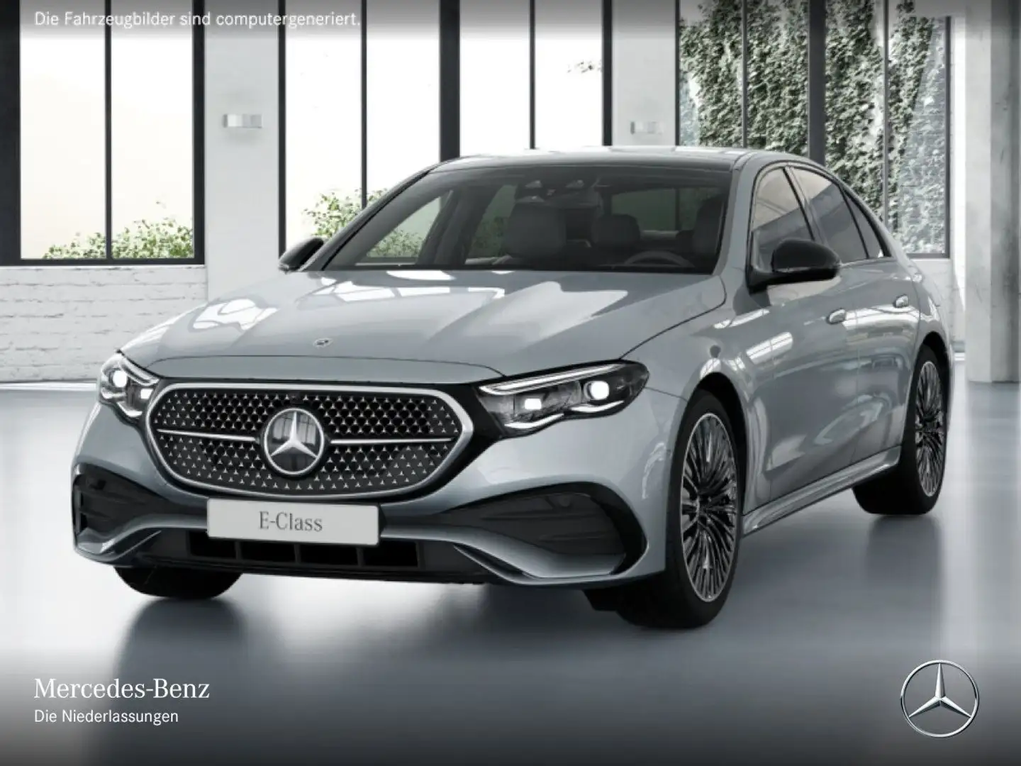 Mercedes-Benz E 300 de AMG Fahrass 360° Pano Burmester Distr. 9G Silber - 2