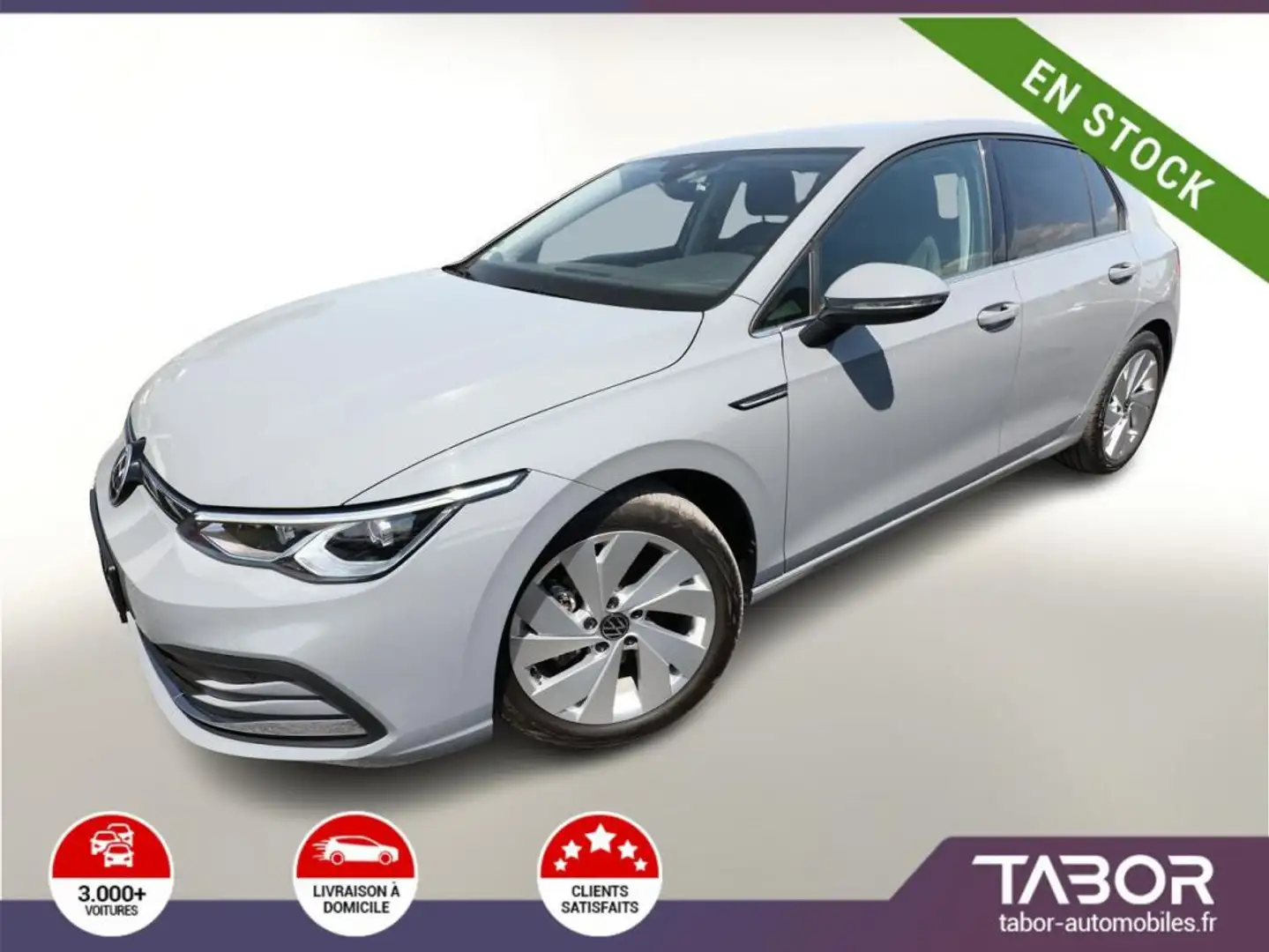Volkswagen Golf VIII 1.5 eTSI 150 DSG Style GPS Gris - 1