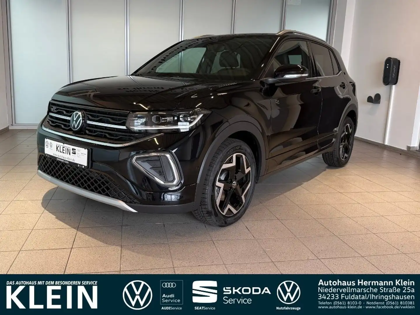 Volkswagen T-Cross R-Line 1.0 l TSI OPF 85 kW (116 PS) 7-Gang-Doppelk Zwart - 1