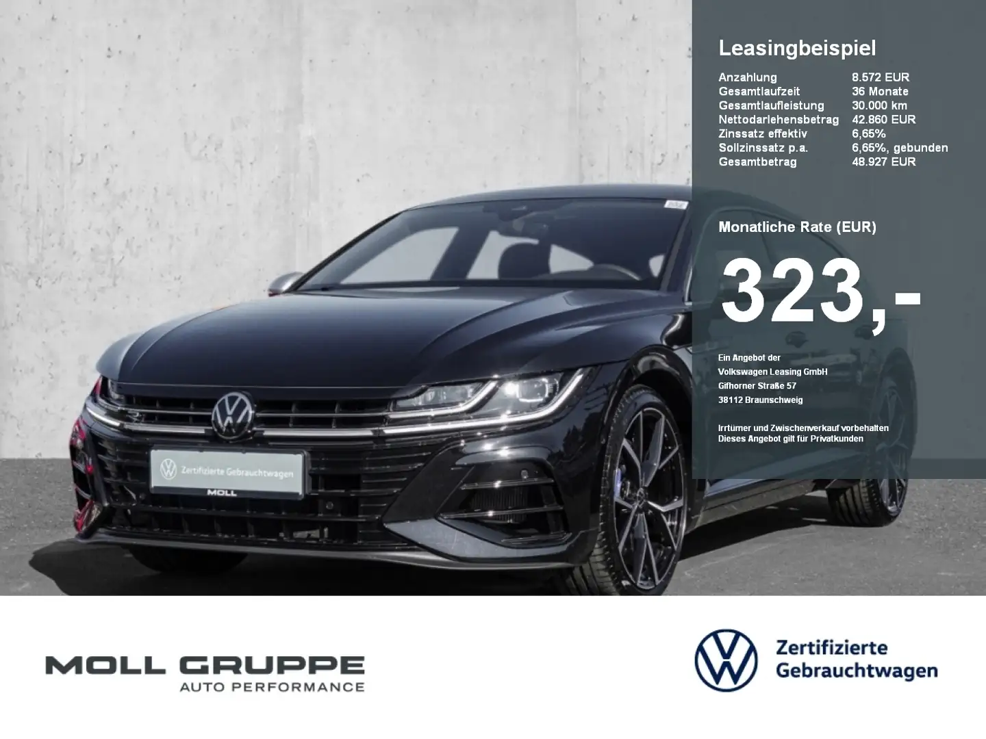Volkswagen Arteon R Shooting Brake 2.0 FSI 4Motion DSG NAVI AHK Black - 1