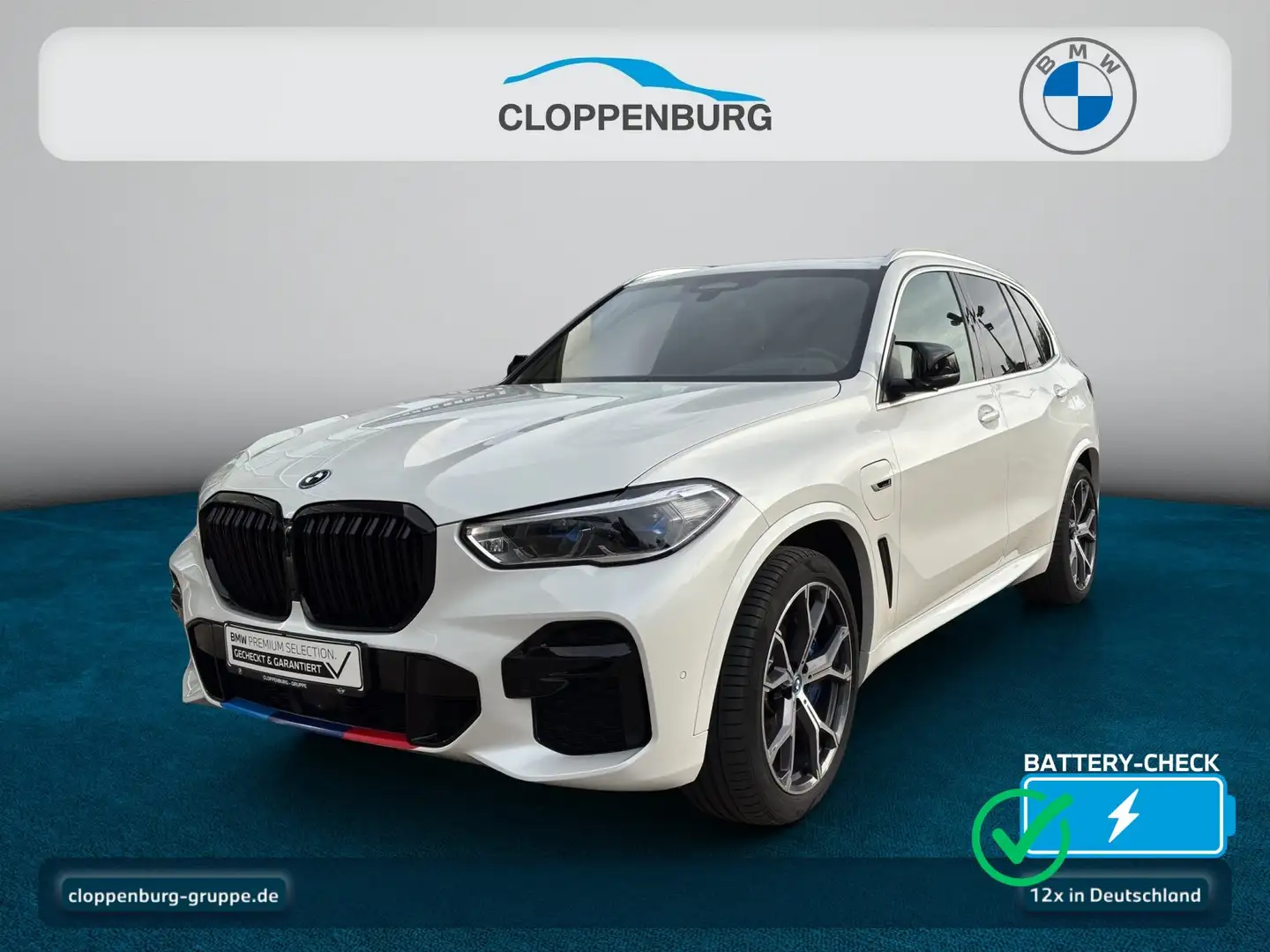 BMW X5 xDrive45e M Sportpaket Head-Up+AHK+Navi+Luft Weiß - 1