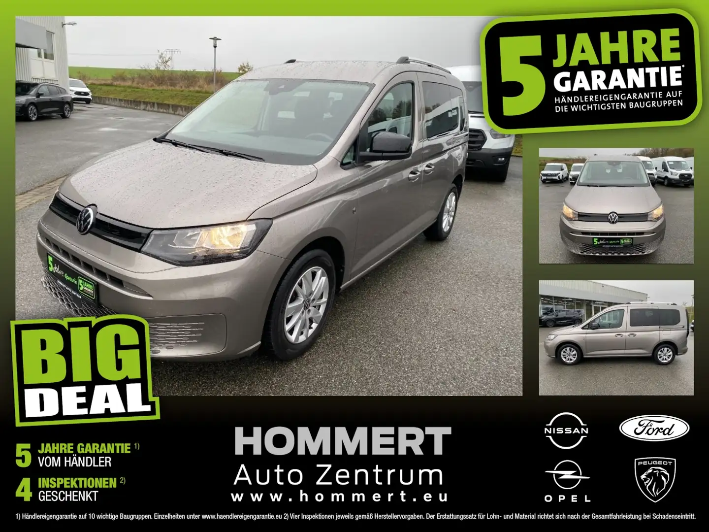 Volkswagen Caddy 1.5 TSI AHK+SHZ+Winterp.+LM+PDC+SpurH Gris - 1