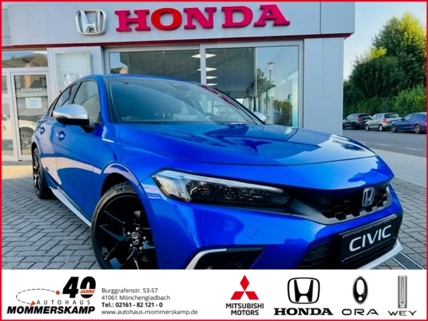 Honda Civic Hybrid e:HEV Elegance+LED+Navi+Keyless+ACC+Rückfah Grau - 1