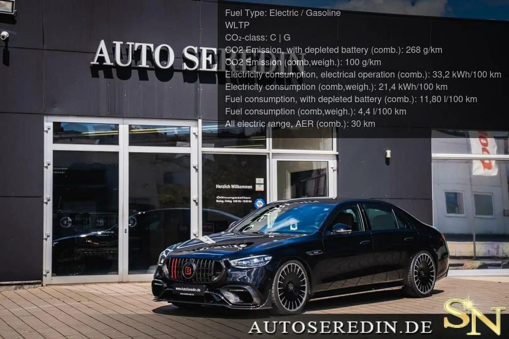 Mercedes-Benz S 63 AMG BRABUS B930 BLACK/BROWN +4SEATS+4D Zwart - 1