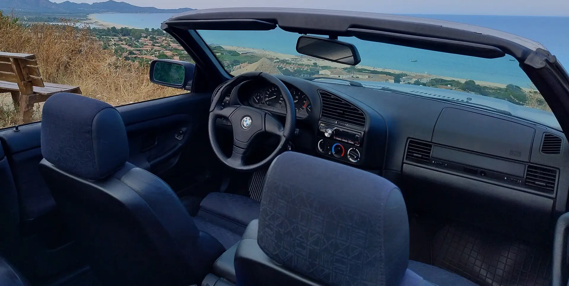 BMW 318 Serie 3 E36 Cabrio 318i Cabrio c/2airbag Blu/Azzurro - 2