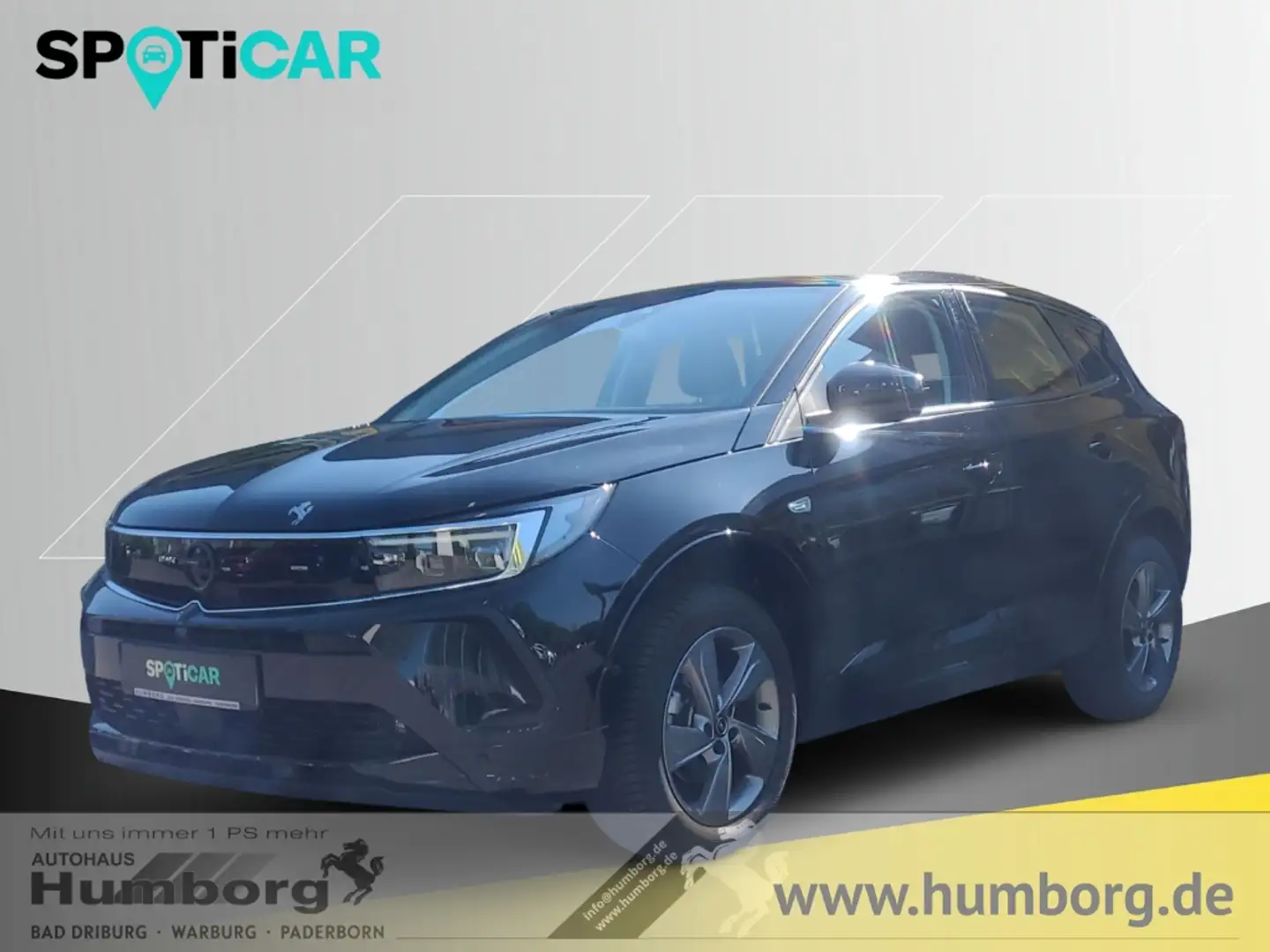 Opel Grandland 1.2 Turbo GS Line LED, Alu, Teilleder, Navi, Kamer Noir - 1