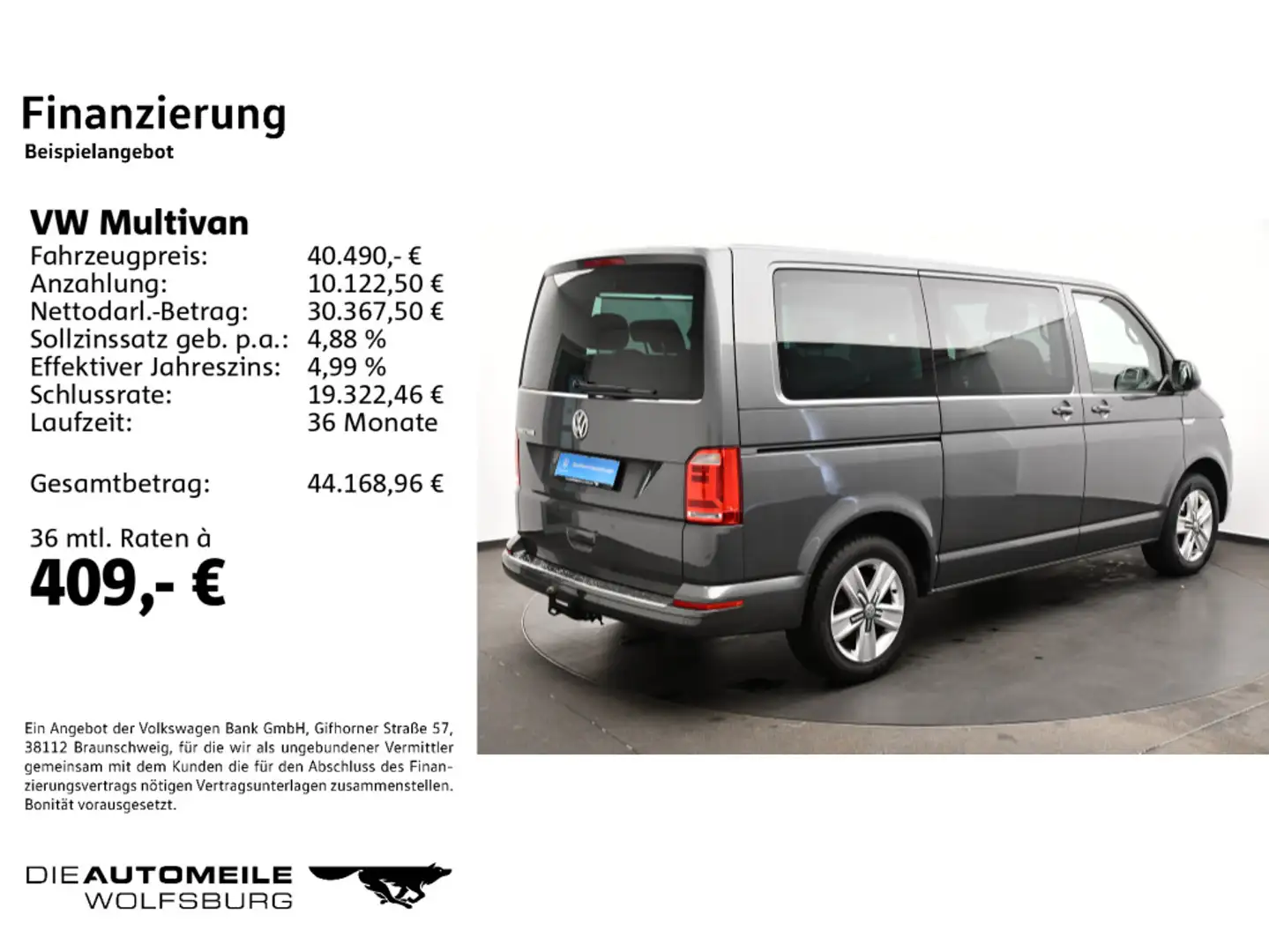 Volkswagen T7 Multivan T 6 Multivan 2.0 TDI Comfortline AHK/Te Grau - 2