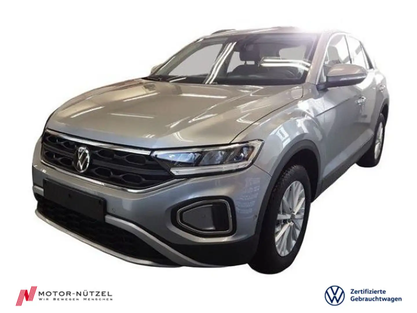 Volkswagen T-Roc 1.0 TSI LIFE 5JG+LED+NAVI+AHK+SHZ+DAB+ALU Silber - 1