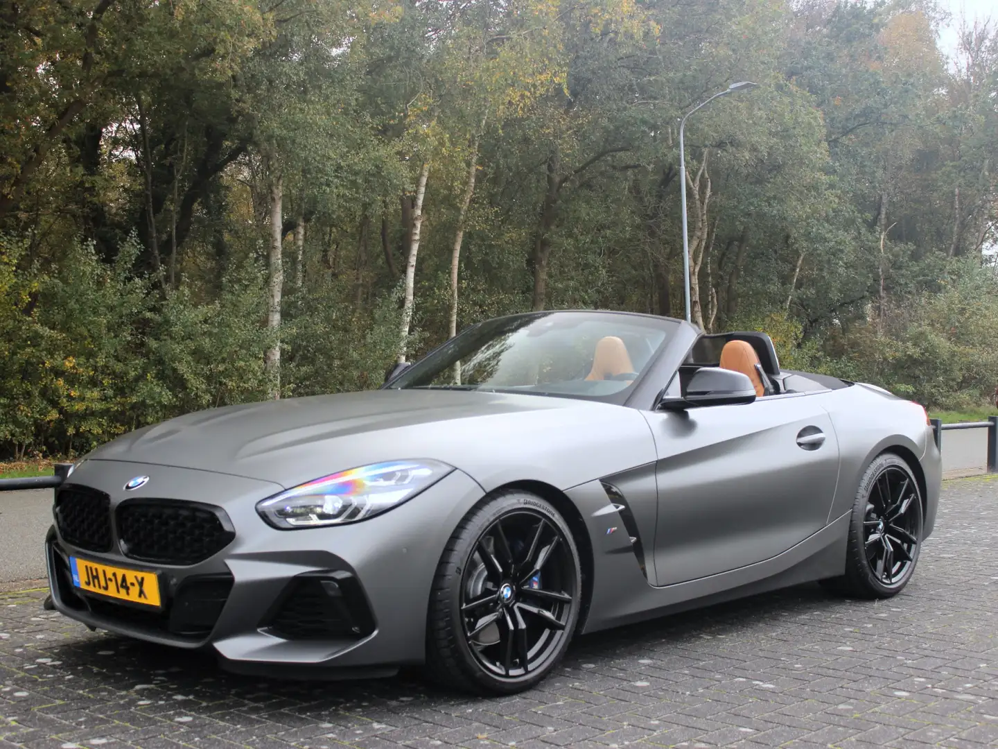 BMW Z4 Roadster M40i Frozen Grey Bruin leer High Executiv Grijs - 2