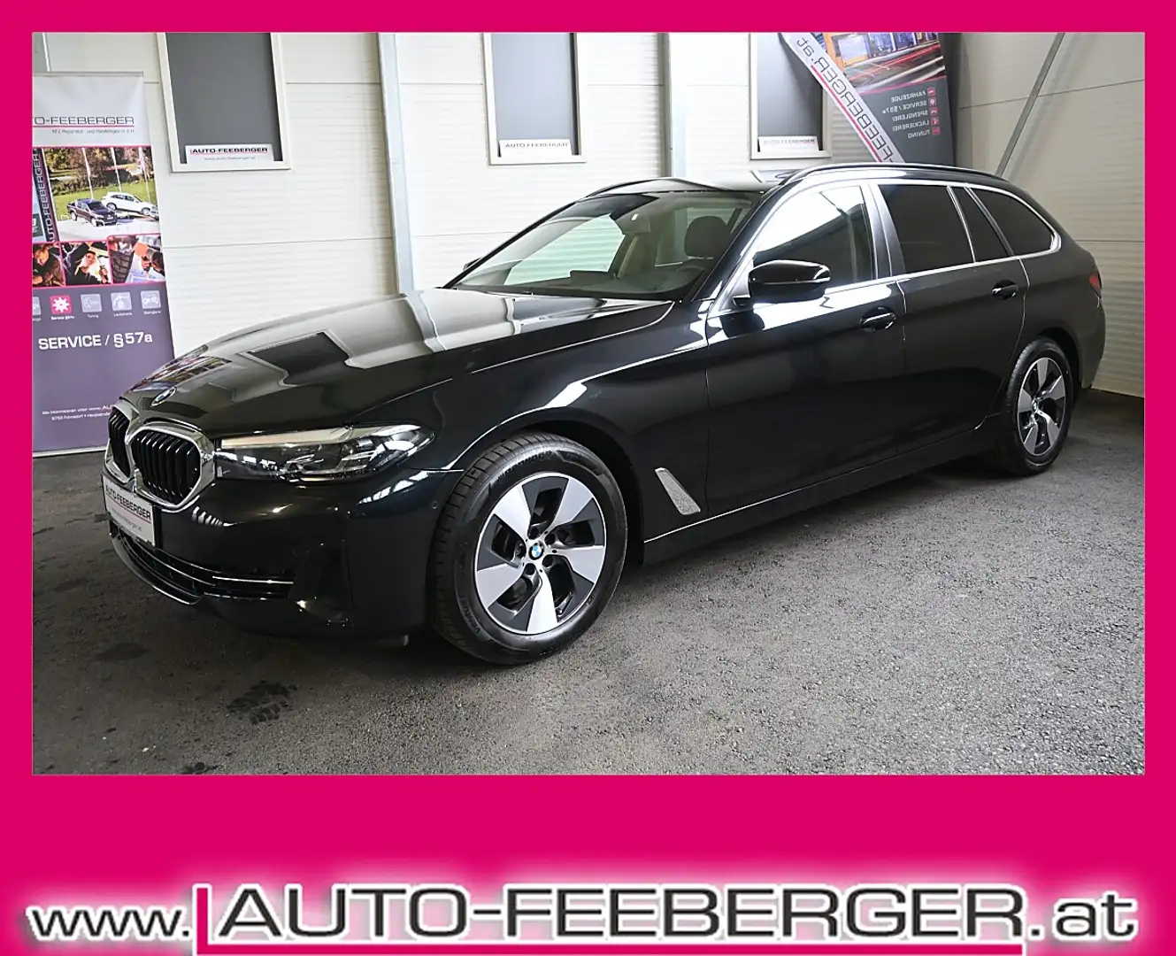 BMW 520 d 48 V Touring xDrive Aut.; AHK, Leder, Standhe... Schwarz - 1