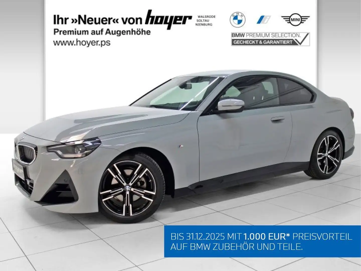 BMW 220 i Coupé M Sportpaket HiFi DAB LED Tempomat Grau - 1