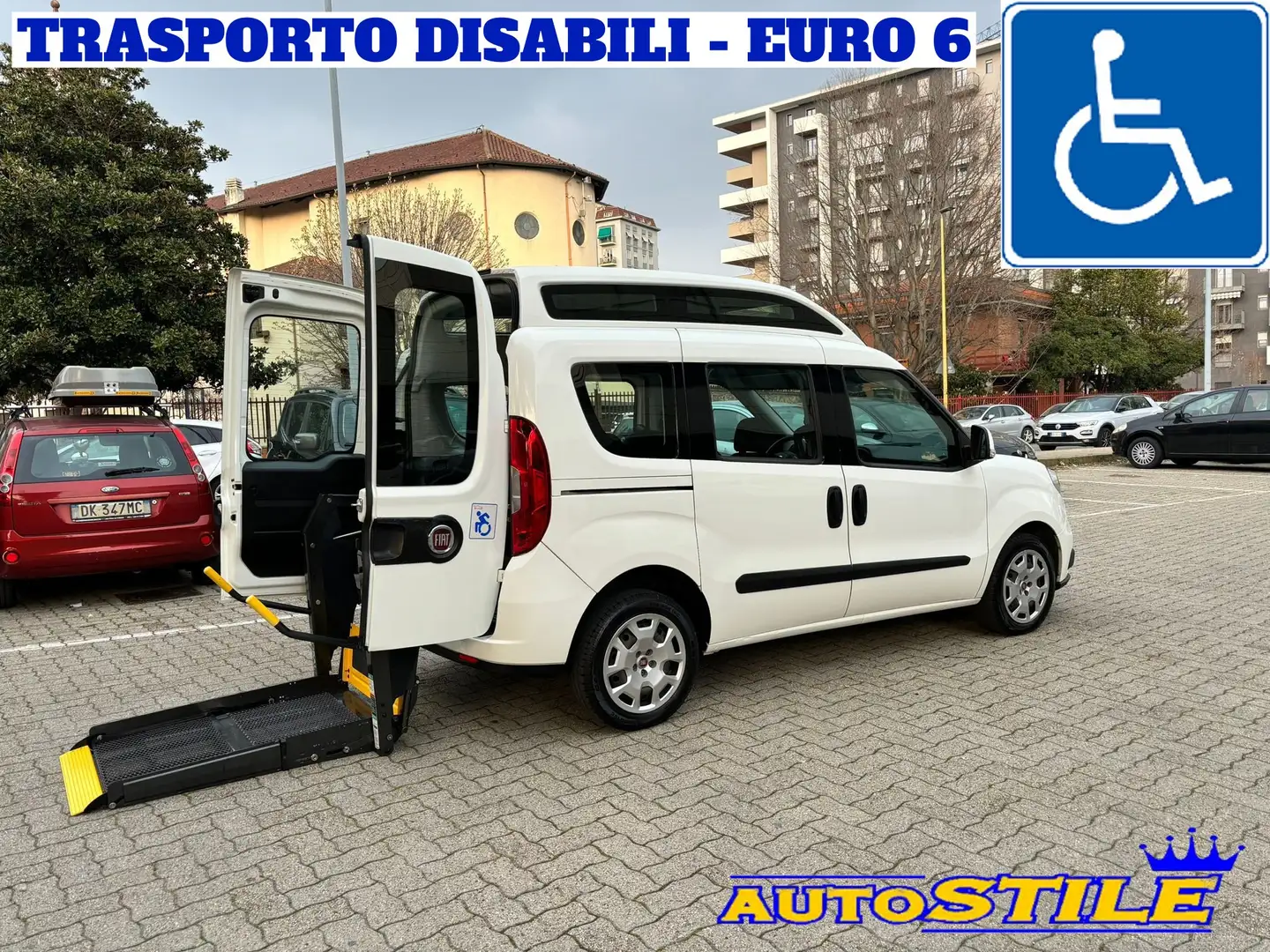 Fiat Doblo 1.6 MJT 16V 120CV XL   ***TRASPORTO DISABILI Bianco - 1