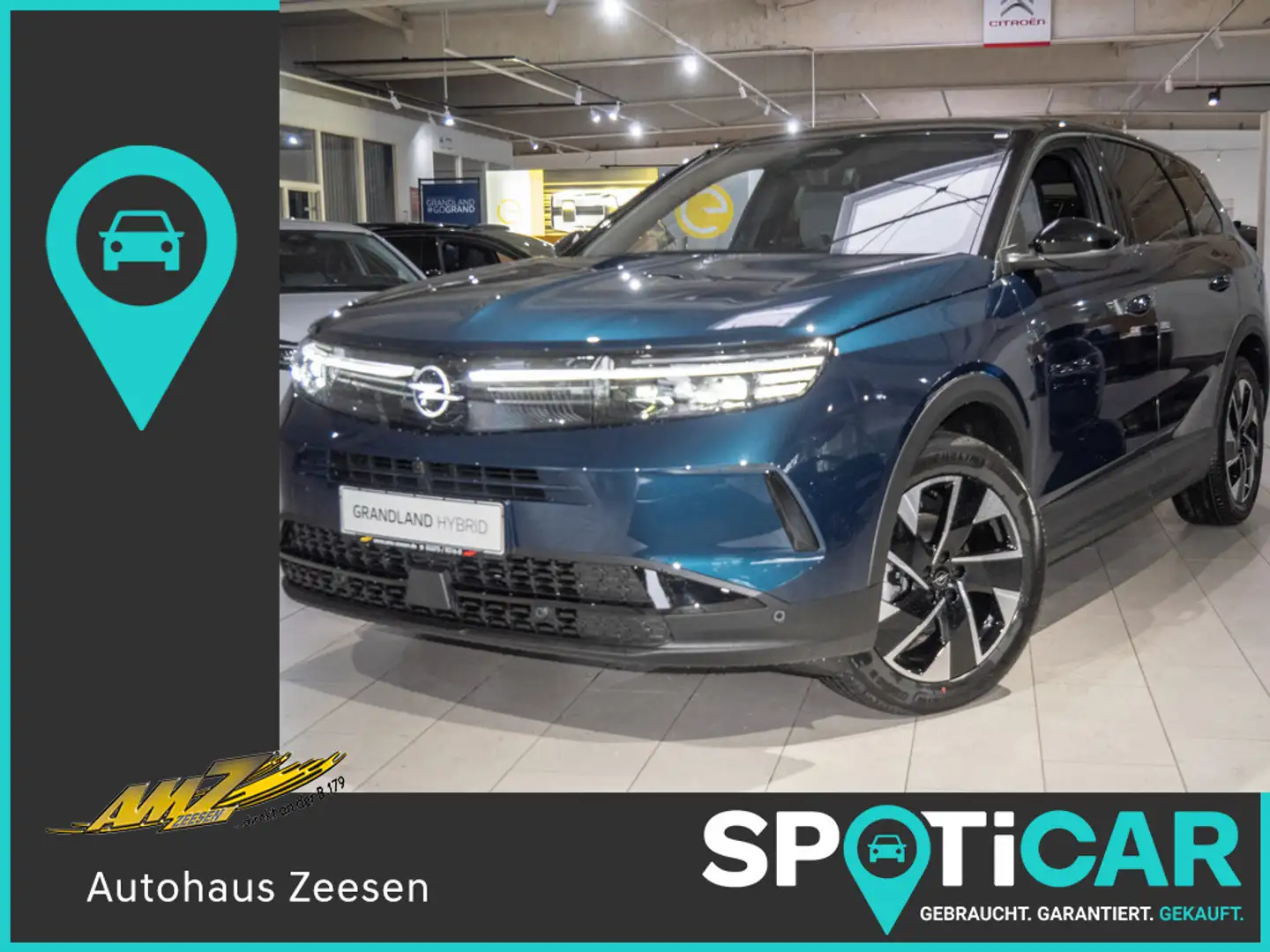 Opel Grandland 1.2 Turbo GS Hybrid 48V 360° AHK Blau - 1