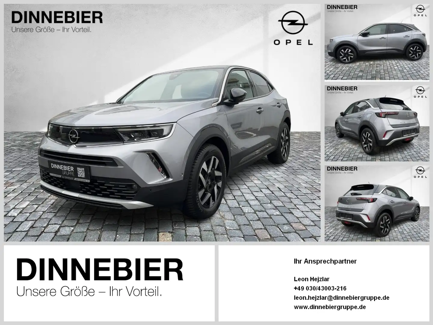 Opel Mokka-E Elegance 100kW SHZ*GJR*LHZ**Navi* KeyLess Silber - 1