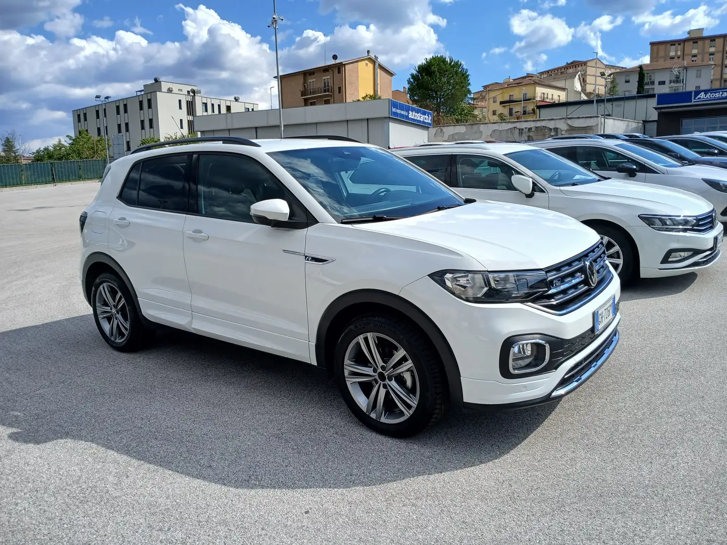 Volkswagen T-Cross VOLKSWAGEN T-CROSS R-LINE TSI 110 CV DSG 2021 AUTO Bianco - 2